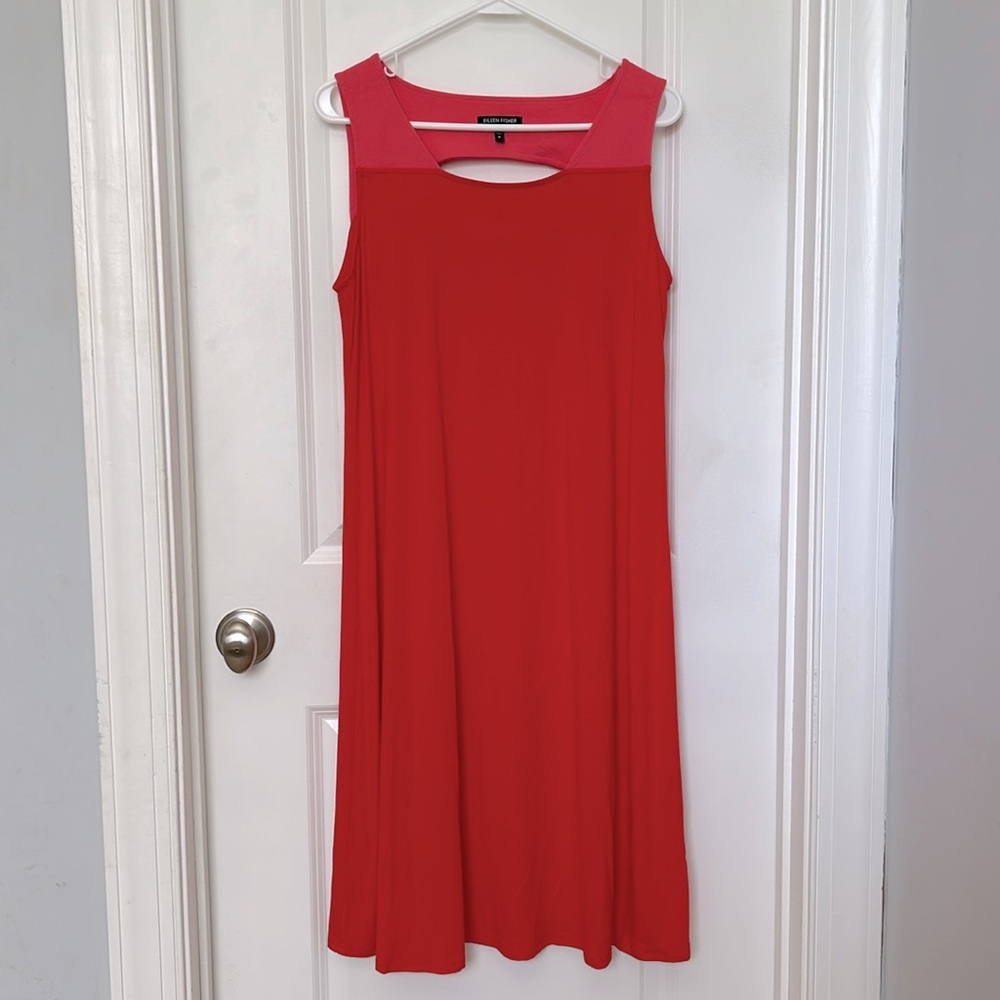 Eileen Fisher | size medium midi length Dress quiet luxury old money classic